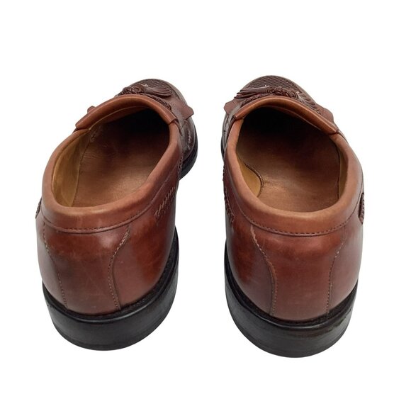 Handcrafted Allen Edmonds Cody Kiltie Tassel Loafers Woven Leather Dress Shoes M main image 11